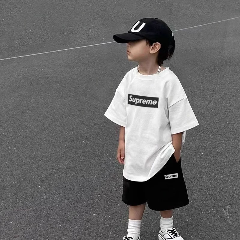 【90-160cm】リラックス感ある 爆売れ中 シンプル カッコイイ 男の子 半袖 Ｔシャツ/セットアップ