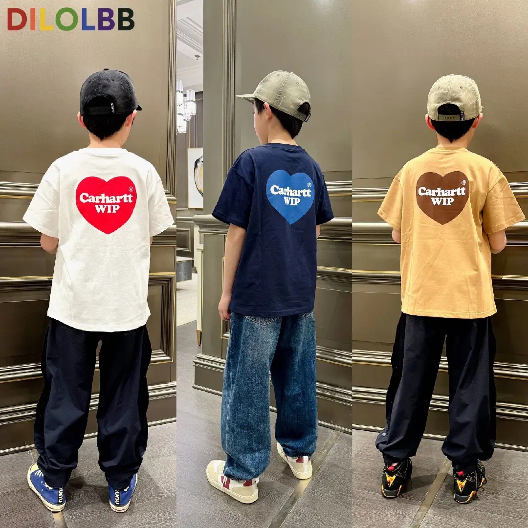 【90-160cm】人気上昇中 絶対カッコイイ トレンド  カジュアル  ゆったり 男の子 半袖 Ｔシャツ