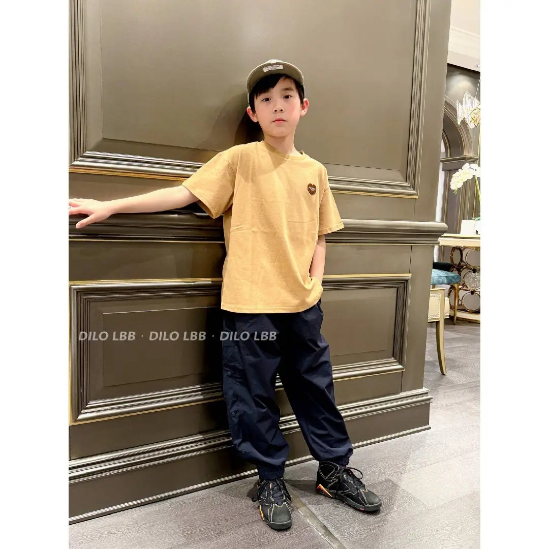 【90-160cm】人気上昇中 絶対カッコイイ トレンド  カジュアル  ゆったり 男の子 半袖 Ｔシャツ