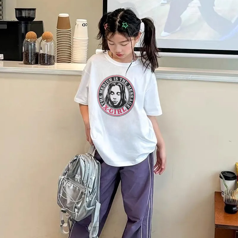 【90-160cm】トレンド感満点 爆売れ中 カジュアル ストリート 女の子 半袖 Ｔシャツ