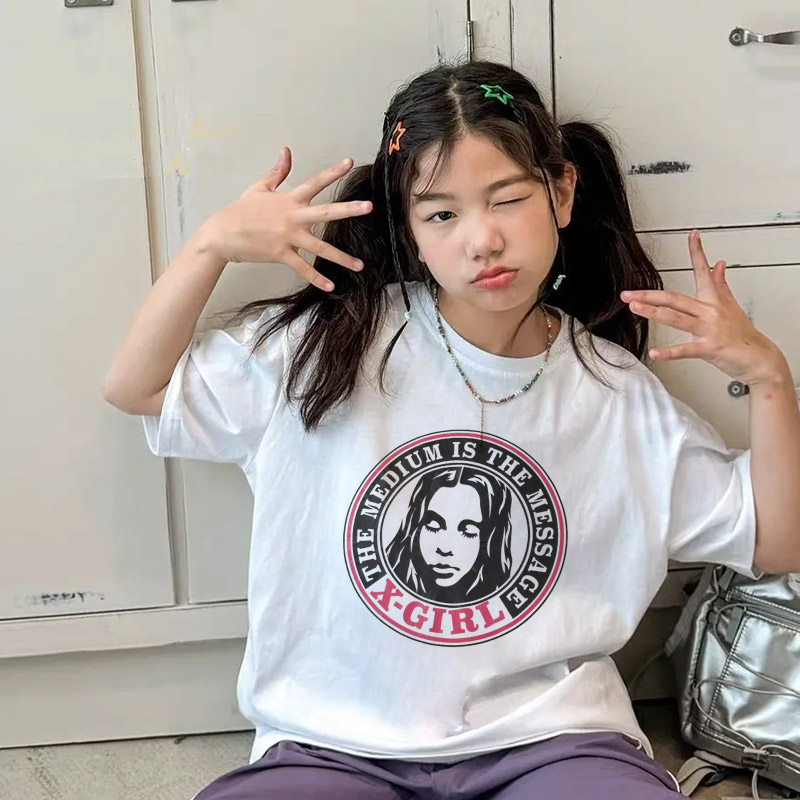 【90-160cm】トレンド感満点 爆売れ中 カジュアル ストリート 女の子 半袖 Ｔシャツ