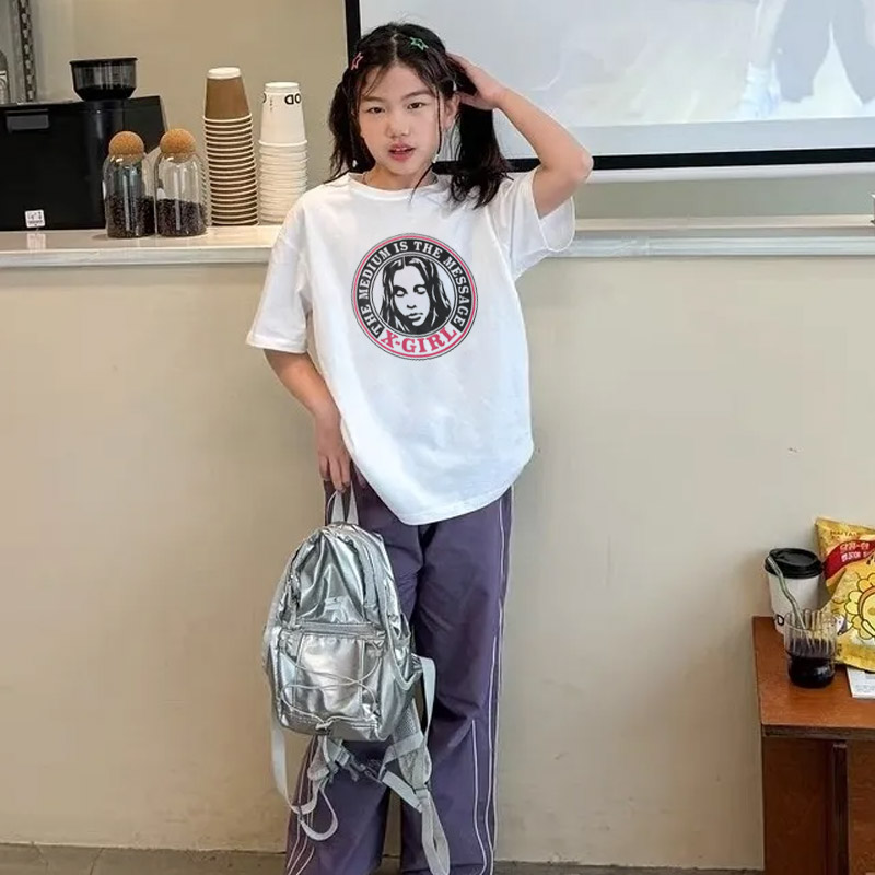 【90-160cm】トレンド感満点 爆売れ中 カジュアル ストリート 女の子 半袖 Ｔシャツ