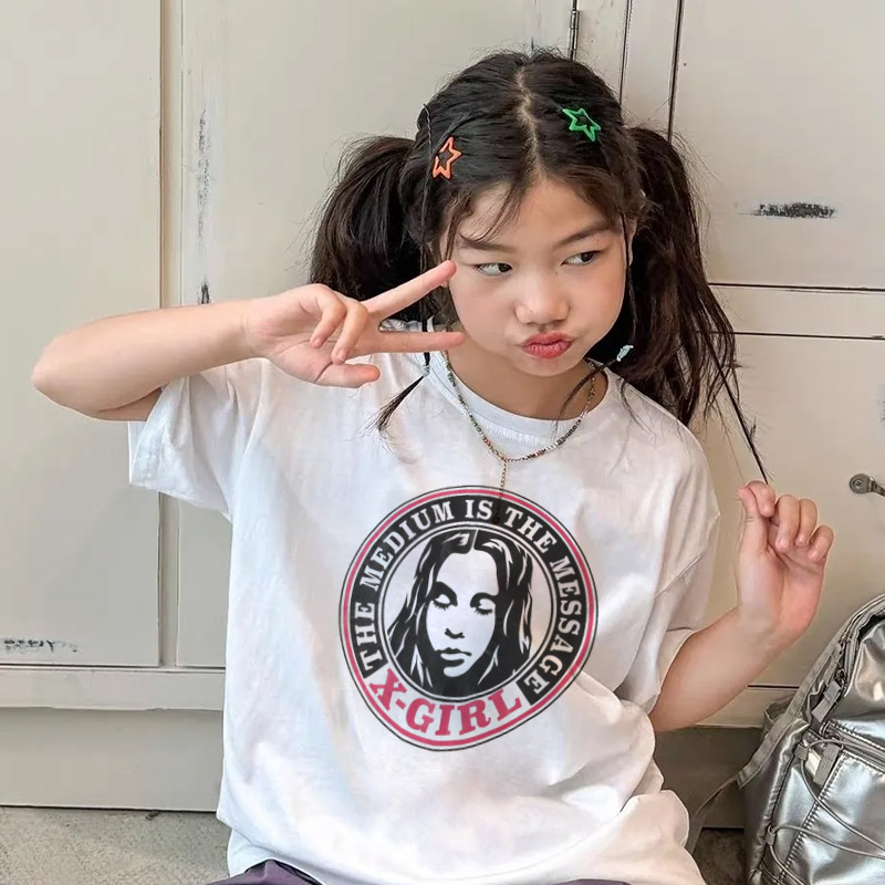 【90-160cm】トレンド感満点 爆売れ中 カジュアル ストリート 女の子 半袖 Ｔシャツ