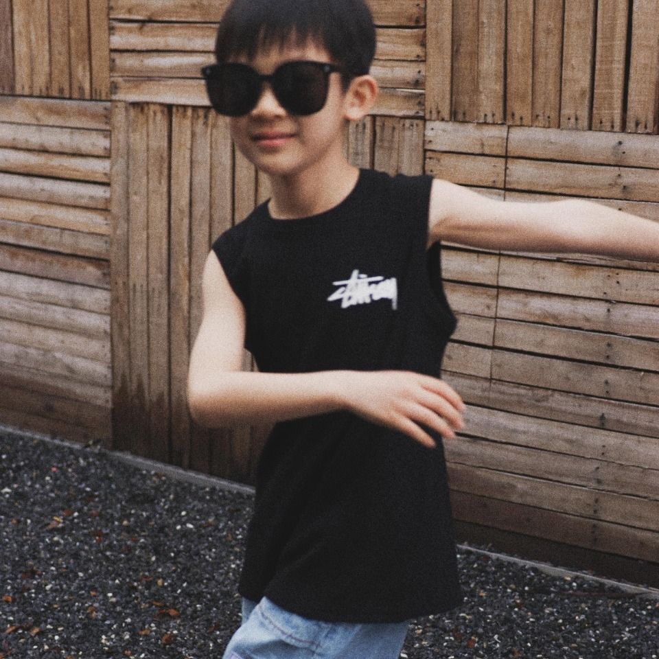 【90-160cm】人気爆発 ファッション トレンド  超カッコイイ  着心地良い 男の子 ノースリーブ タンクトップ