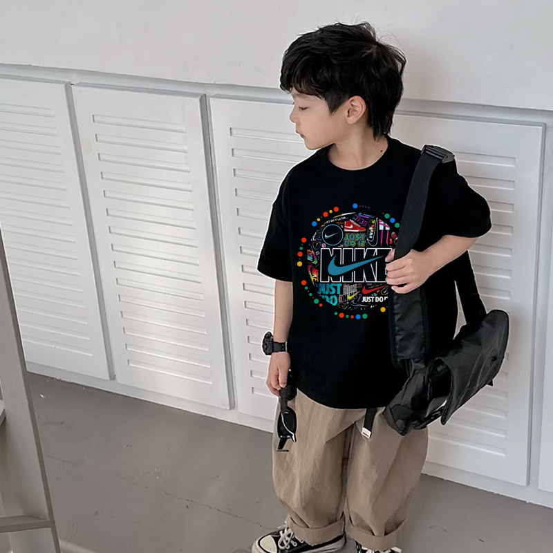 【90-160cm】人気上昇中 カッコイイ トレンド  品質いい  着心地良い 男の子  半袖 Ｔシャツ
