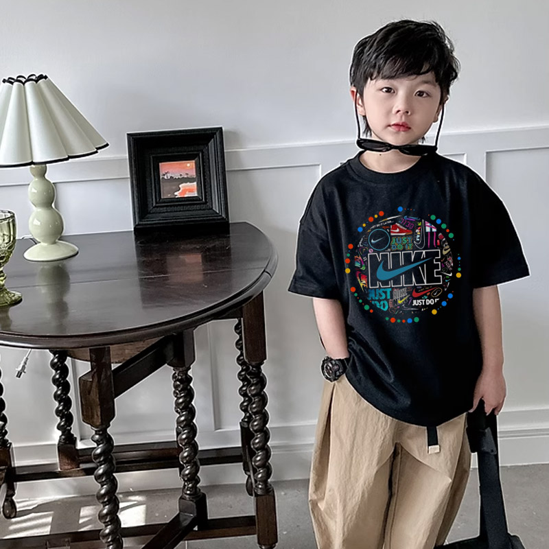 【90-160cm】人気上昇中 カッコイイ トレンド  品質いい  着心地良い 男の子  半袖 Ｔシャツ