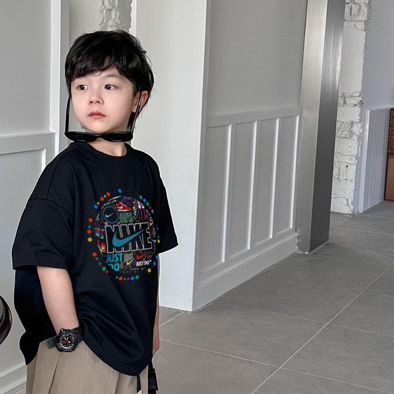 【90-160cm】人気上昇中 カッコイイ トレンド  品質いい  着心地良い 男の子  半袖 Ｔシャツ