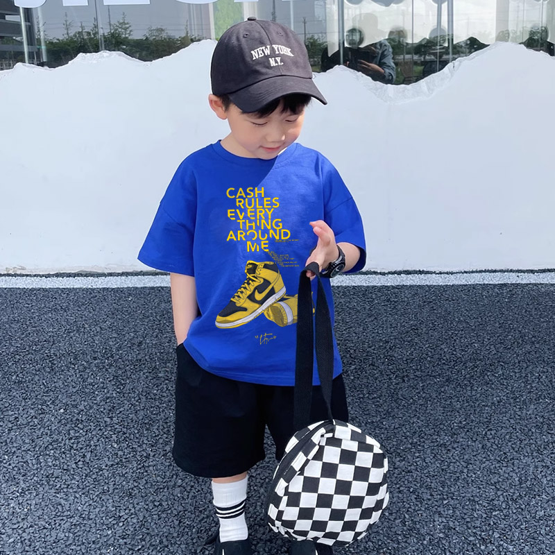 【90-160cm】カッコイイ トレンド 合わせやすい 着心地良い 男の子 半袖 Tシャツ