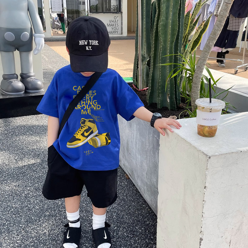 【90-160cm】カッコイイ トレンド 合わせやすい 着心地良い 男の子 半袖 Tシャツ