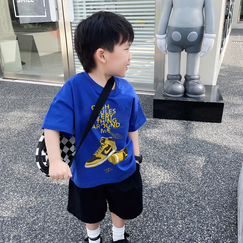 【90-160cm】カッコイイ トレンド 合わせやすい 着心地良い 男の子 半袖 Tシャツ