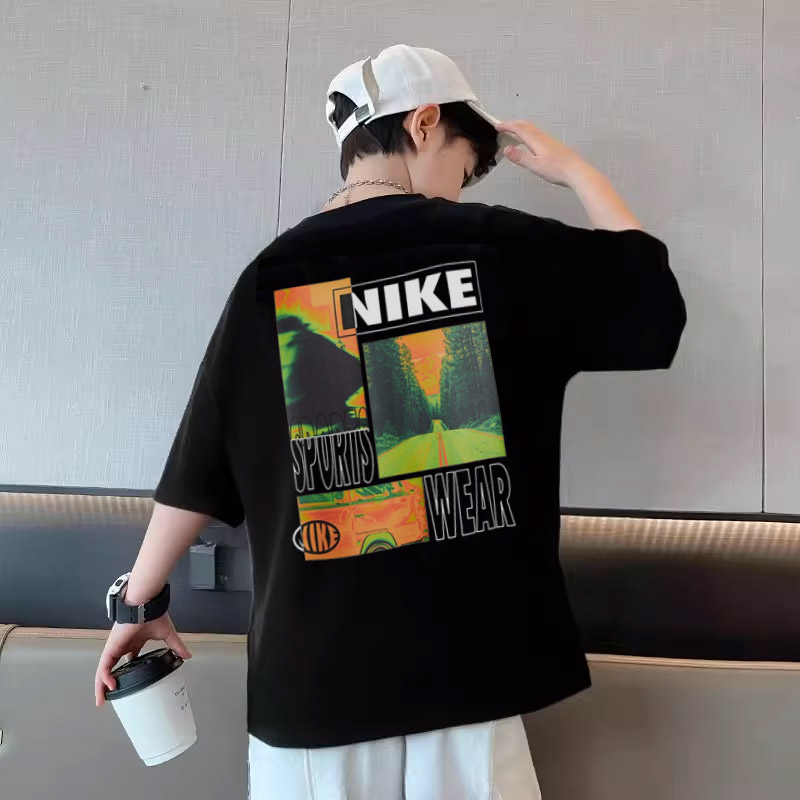 【90-160cm】リラックス感ある 大人気 カジュアル プリント 男の子 半袖 Tシャツ