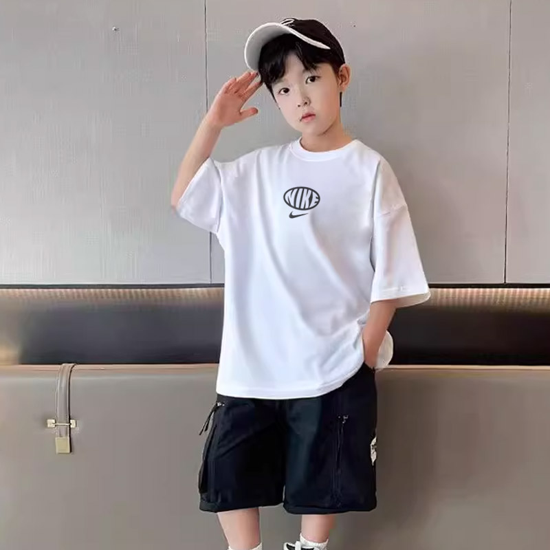 【90-160cm】リラックス感ある 大人気 カジュアル プリント 男の子 半袖 Tシャツ