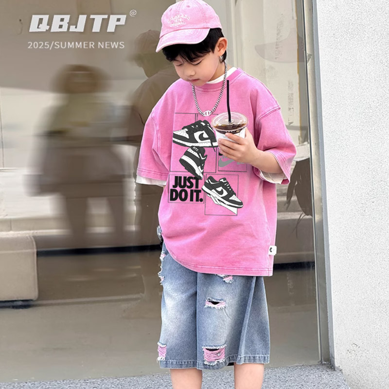 【90-160cm】 見逃し厳禁 ファッション 合わせやすい  着心地良い 男の子  半袖 Ｔシャツ