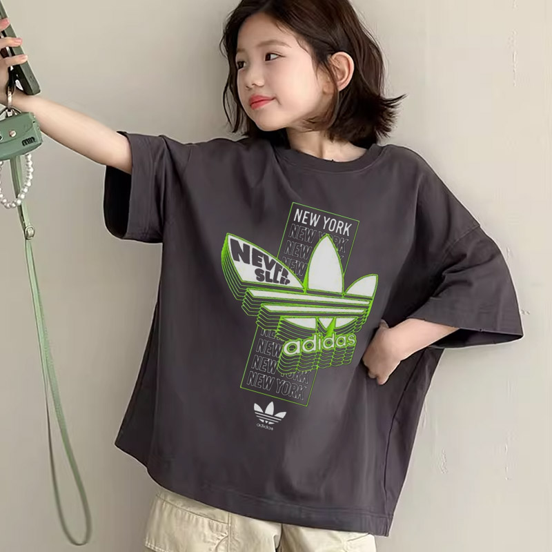 【90-160cm】着回し力抜群 通気性 トレンド おすすめ 着心地良い 女の子 半袖 Tシャツ
