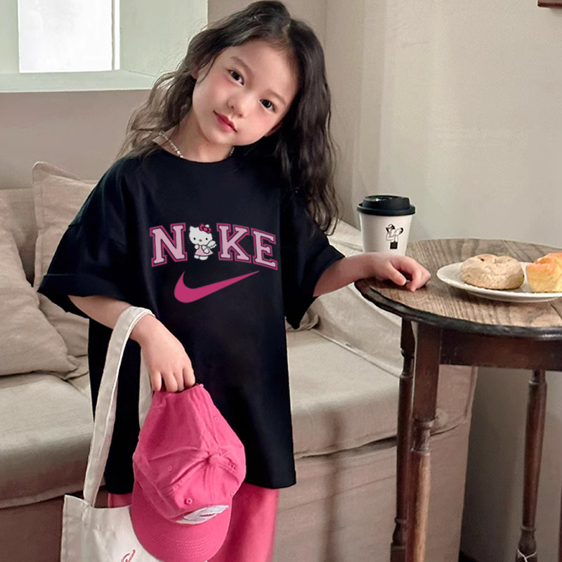 【90-160cm】好感度100% 大活躍 おしゃれ 可愛い カジュアル 女の子 半袖 Tシャツ