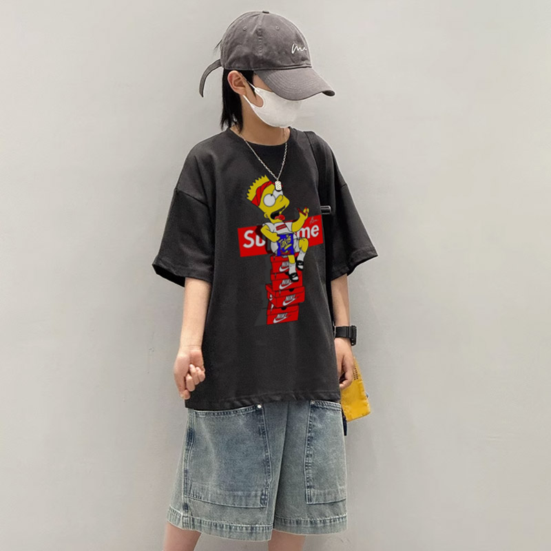 【90-160cm】今季大注目 人気爆発 快適  着心地良い 男の子  半袖 Ｔシャツ