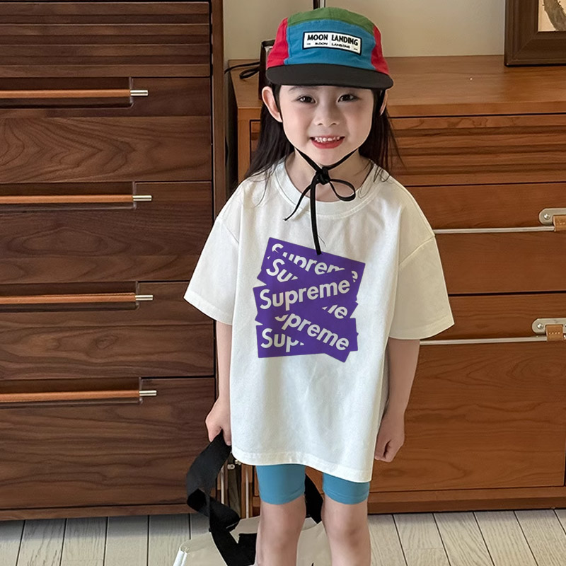 【90-160cm】絶対欲しい 高品質 シンプル  おすすめ  気質いい 女の子  半袖 Ｔシャツ