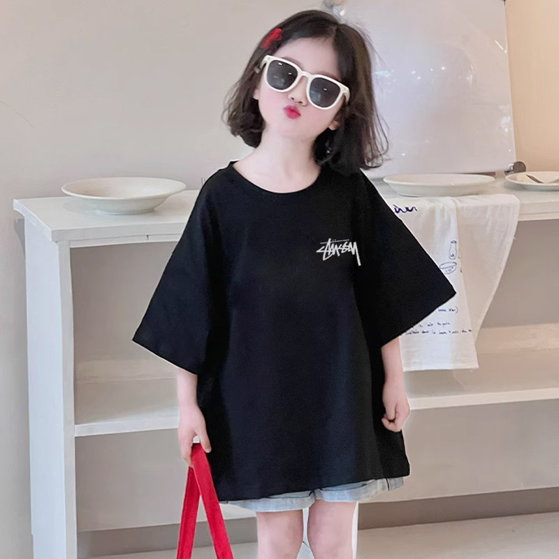 【90-160cm】オシャレ度高め 爆売れ中 トレンド 合わせやすい 快適 女の子 半袖 Ｔシャツ