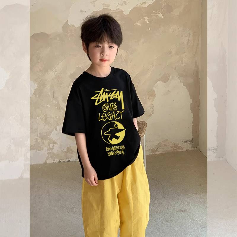 【90-160cm】着回し力抜群 カッコイイ 気質満点  ストリート 男の子 半袖 Ｔシャツ