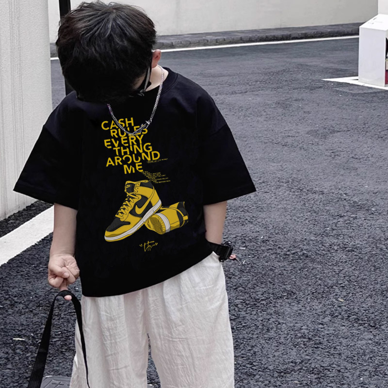 【90-160cm】絶対カッコイイ 大活躍 ファッション  ストリート 男の子 半袖 Ｔシャツ