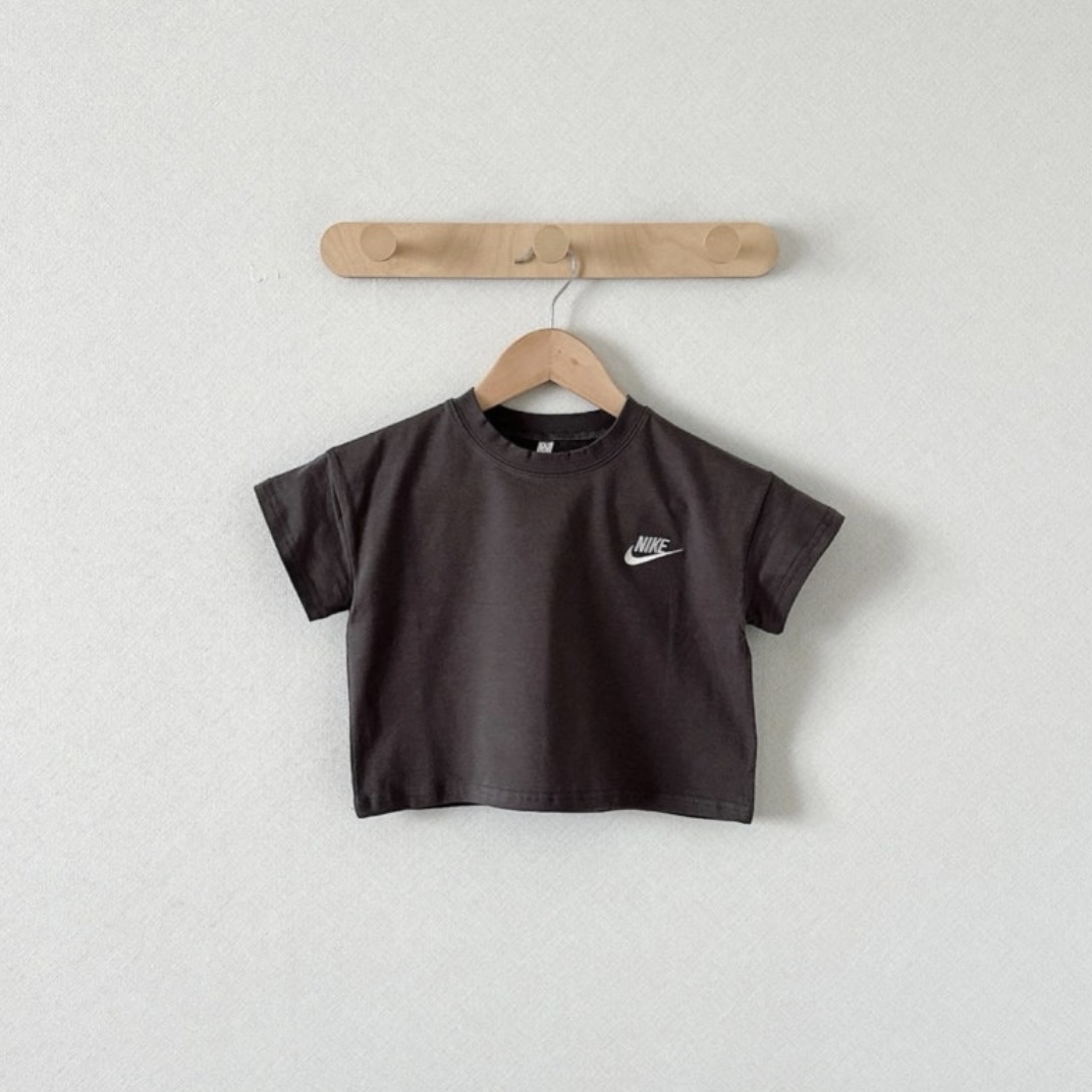 【80-130cm】売り切れ必至 売れ筋 カジュアル 刺繍 無地 肌触り良い 半袖 Ｔシャツ