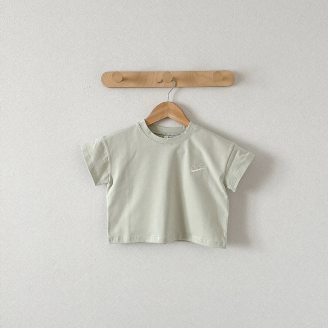 【80-130cm】売り切れ必至 売れ筋 カジュアル 刺繍 無地 肌触り良い 半袖 Ｔシャツ