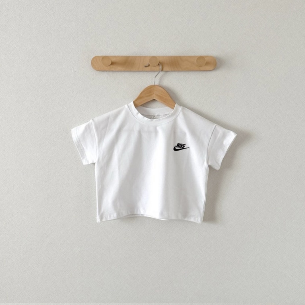 【80-130cm】売り切れ必至 売れ筋 カジュアル 刺繍 無地 肌触り良い 半袖 Ｔシャツ