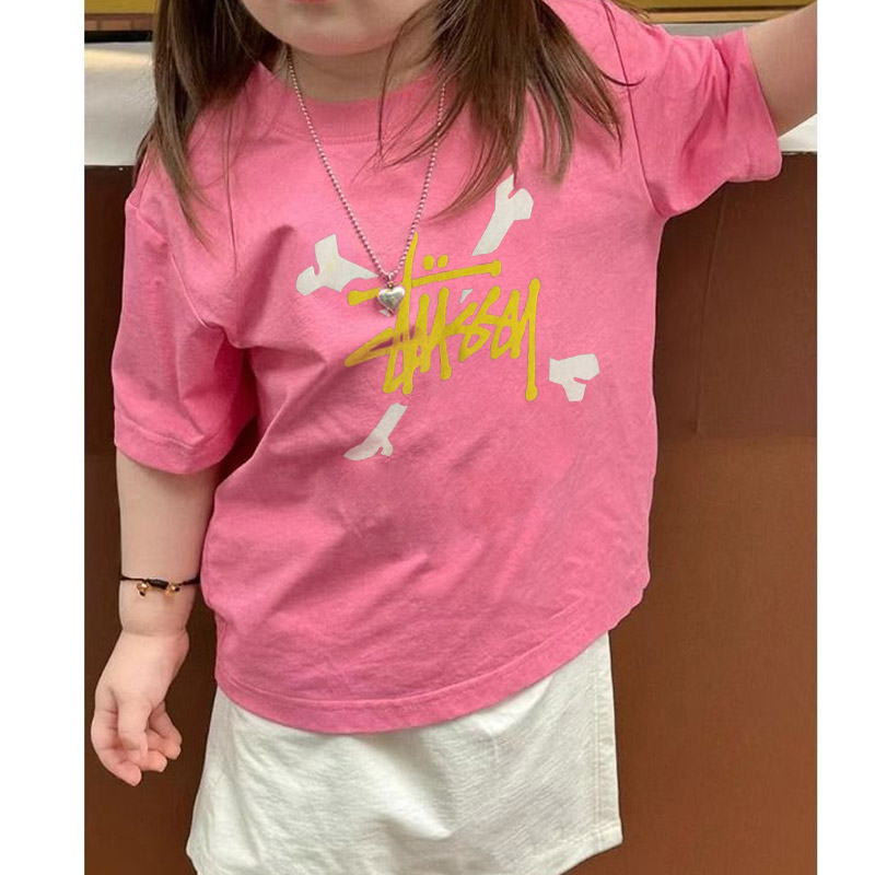 【90-160cm】オシャレ度高め 好感度UP カジュアル 合わせやすい 女の子 半袖 Tシャツ