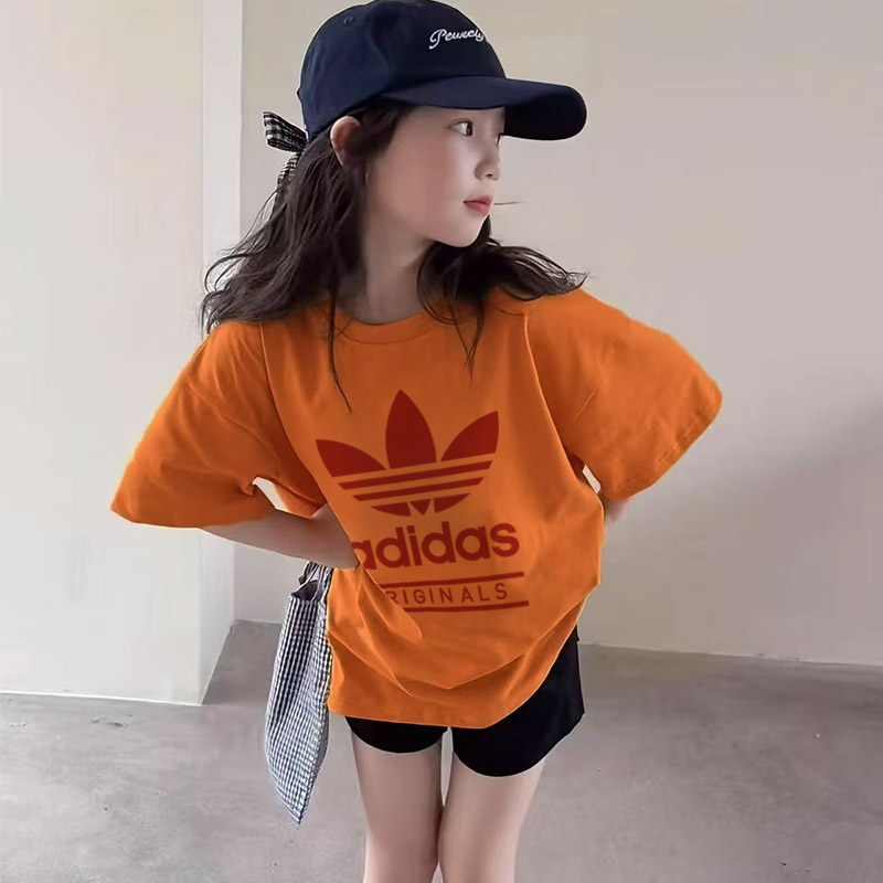 【90-160cm】着回し力抜群 通気性 トレンド  おすすめ  着心地良い 女の子  半袖 Ｔシャツ