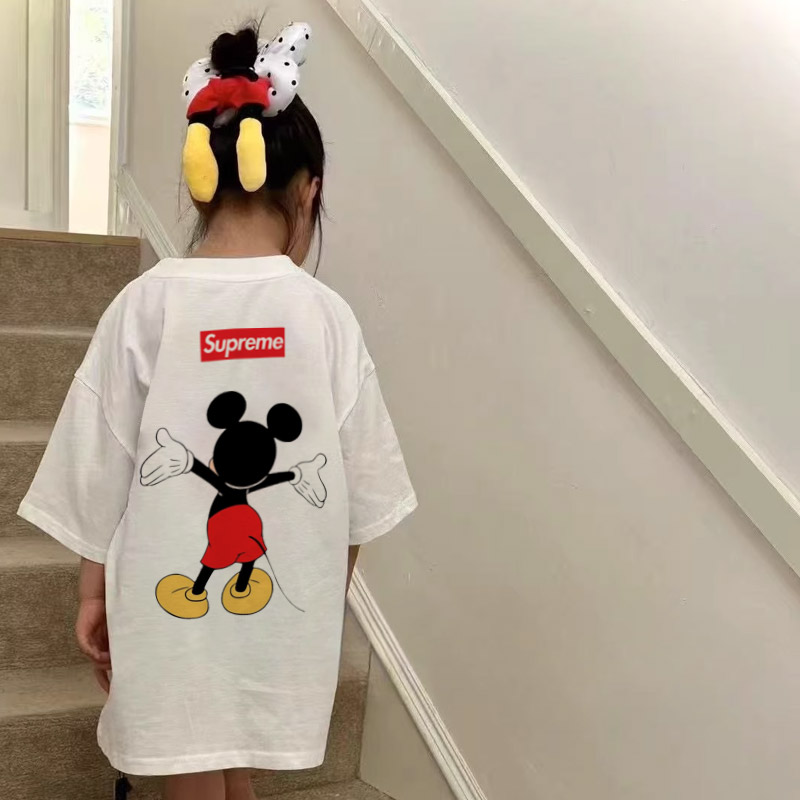 【90-160cm】オシャレ度高め 大好評 可愛い カートゥーン 快適 女の子 半袖 Tシャツ