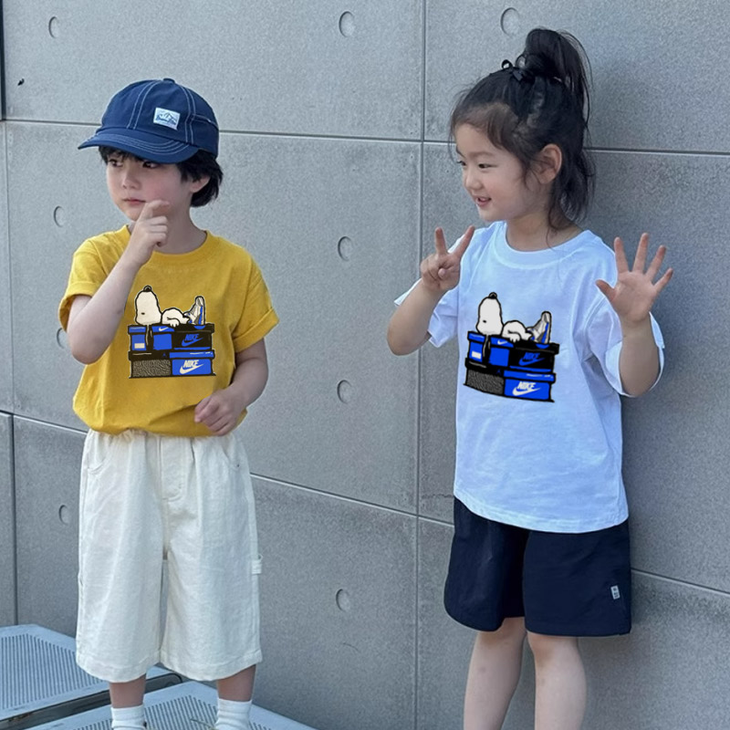 【90-160cm】お揃い 大歓迎 見逃し厳禁  快適 シンプル 半袖 Ｔシャツ
