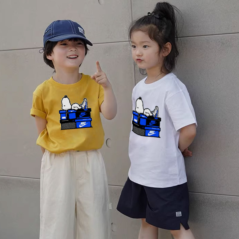 【90-160cm】お揃い 大歓迎 見逃し厳禁  快適 シンプル 半袖 Ｔシャツ