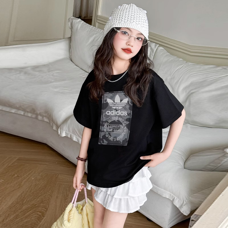 【90-160cm】トレンド感満載 大人気 トレンド カジュアル 女の子 半袖 Tシャツ