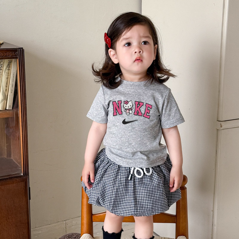 【90-150cm】夏にぴったり 人気上昇中 ふんわり可愛い フィット感 女の子 半袖 Tシャツ