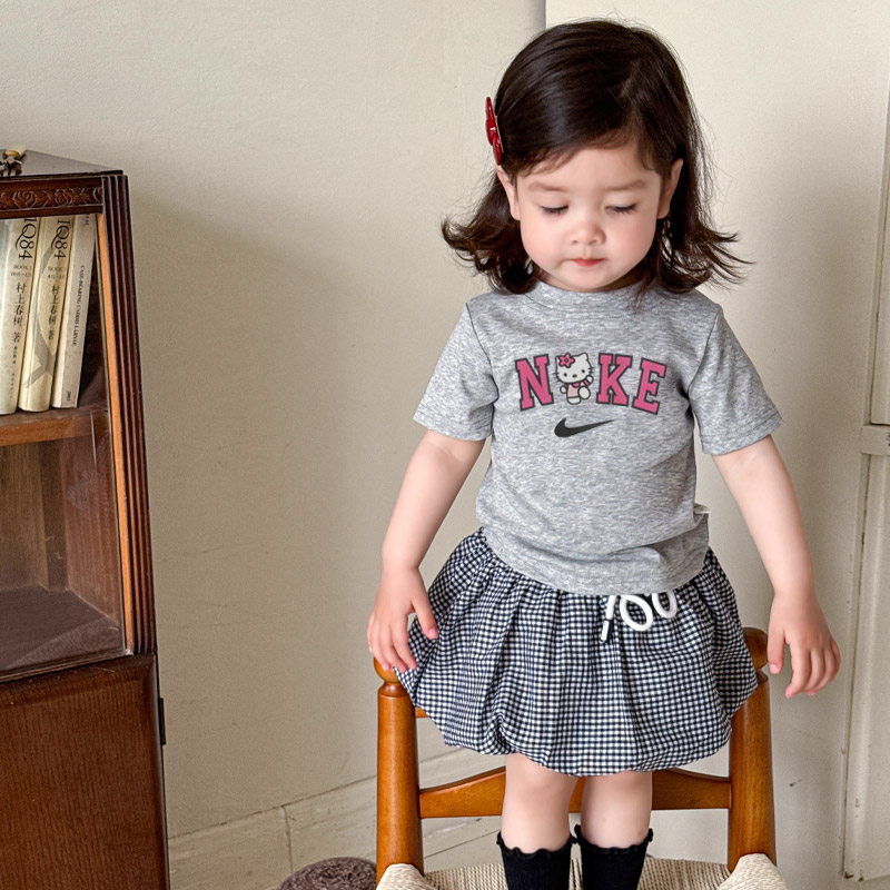 【90-150cm】夏にぴったり 人気上昇中 ふんわり可愛い フィット感 女の子 半袖 Tシャツ