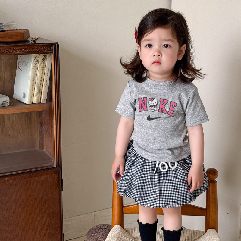 【90-150cm】夏にぴったり 人気上昇中 ふんわり可愛い フィット感 女の子 半袖 Tシャツ