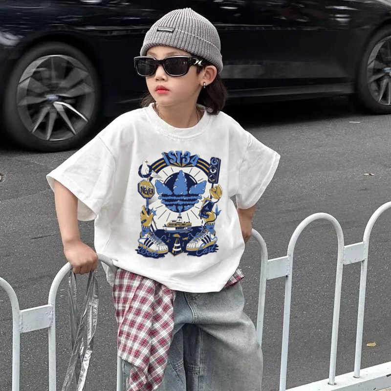 【90-160cm】今季大注目 爆売れ中 カジュアル ゆったり 着せやすい 男の子 半袖 Tシャツ