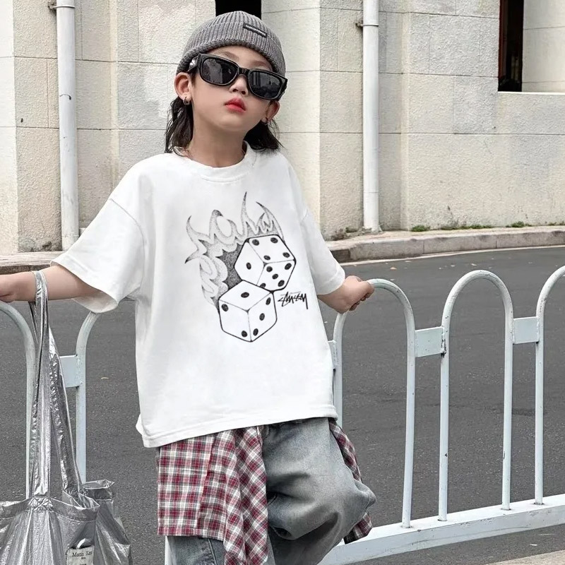 【90-160cm】絶対かっこいい 売れ筋商品 ゆったり 合わせやすい 男の子 半袖 Tシャツ