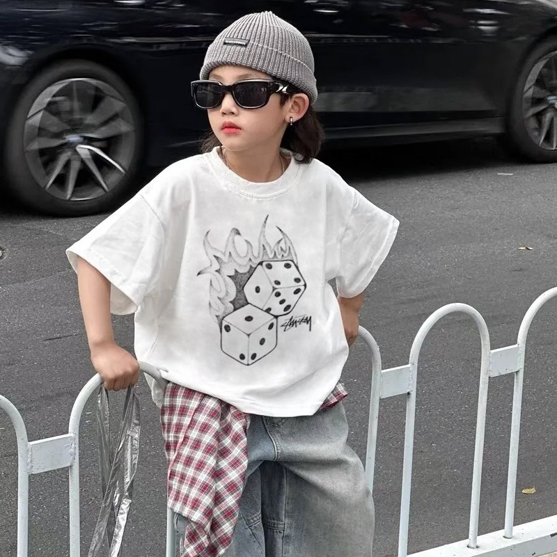 【90-160cm】絶対かっこいい 売れ筋商品 ゆったり 合わせやすい 男の子 半袖 Tシャツ