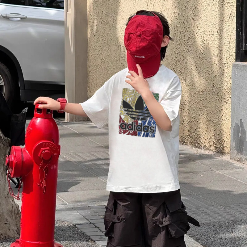 【90-160cm】ストリート感満載 売れ筋 カジュアル クール 男の子 半袖 Tシャツ