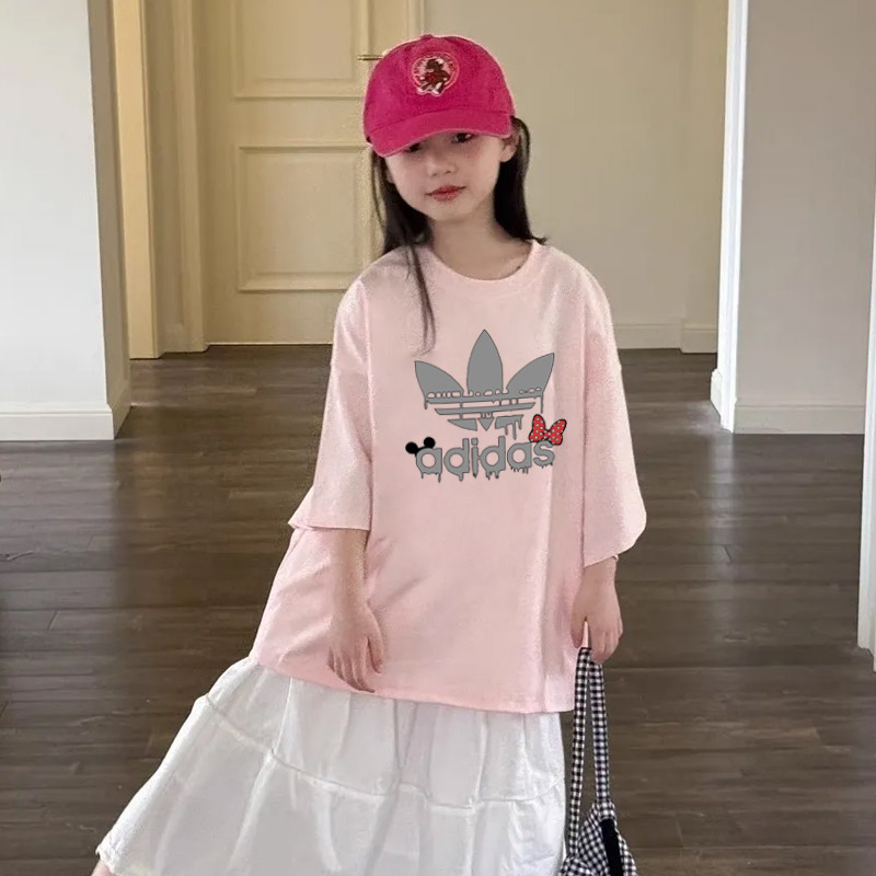 【90-160cm】デイリーにぴったり 大人気 オシャレ 合わせやすい 女の子 半袖 Tシャツ