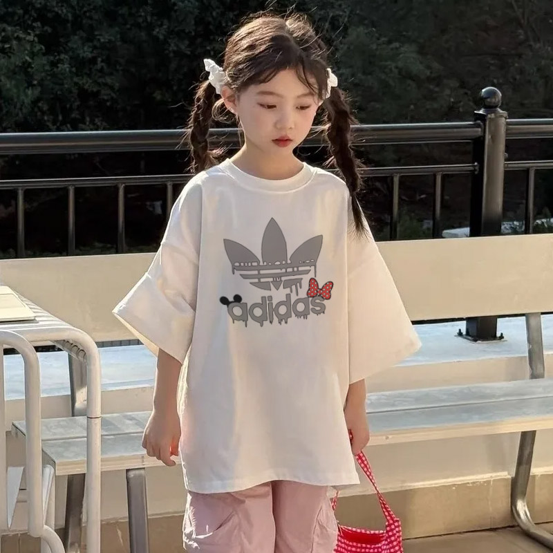 【90-160cm】デイリーにぴったり 大人気 オシャレ 合わせやすい 女の子 半袖 Tシャツ