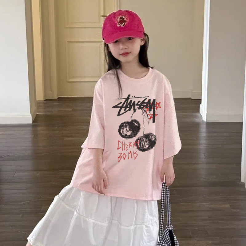 【90-160cm】ママたちに大好評 売れ筋 可愛い スタイリッシュ 女の子 半袖 Tシャツ