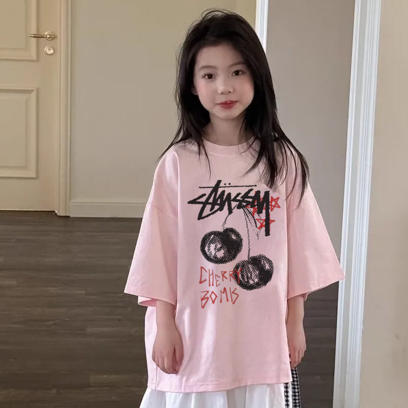 【90-160cm】ママたちに大好評 売れ筋 可愛い スタイリッシュ 女の子 半袖 Tシャツ