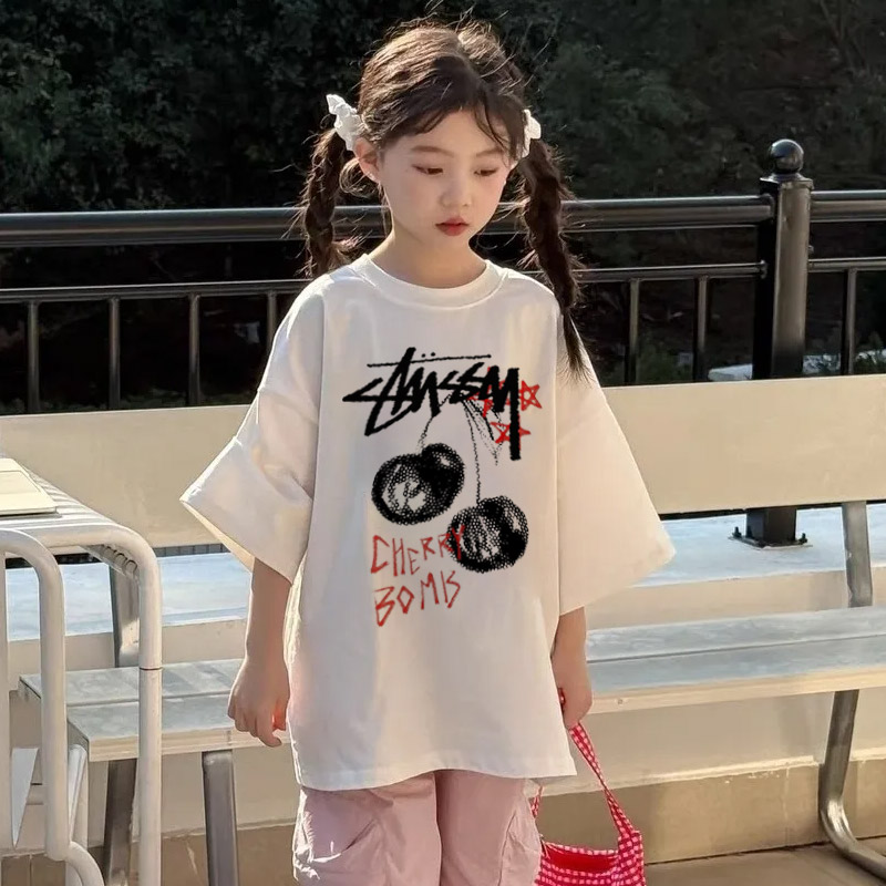 【90-160cm】ママたちに大好評 売れ筋 可愛い スタイリッシュ 女の子 半袖 Tシャツ