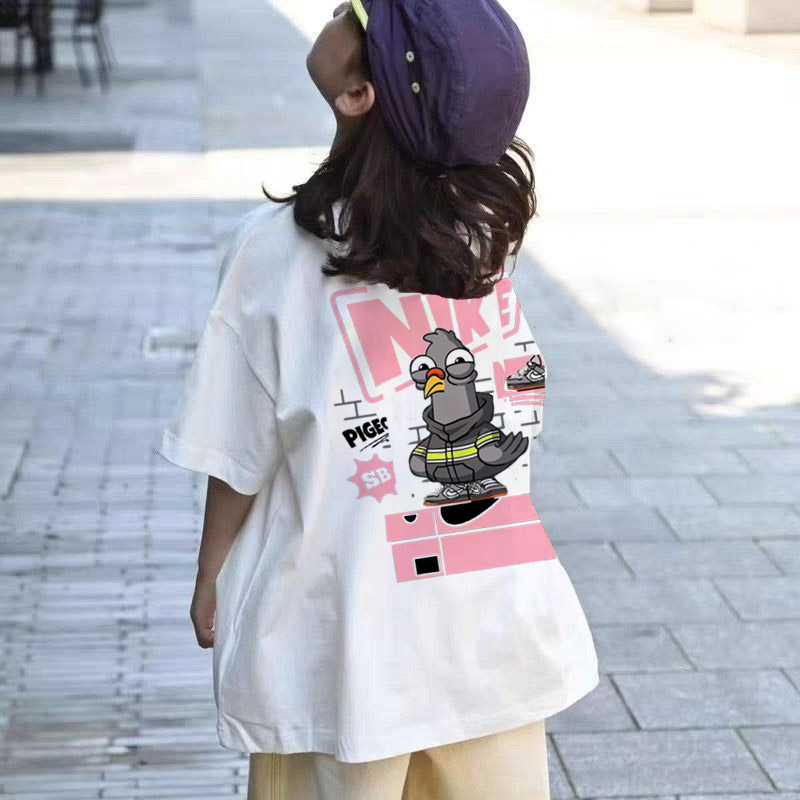 【90-160cm】デザイン満点 大活躍 プリント トレンド  着やすい 女の子 半袖 Ｔシャツ