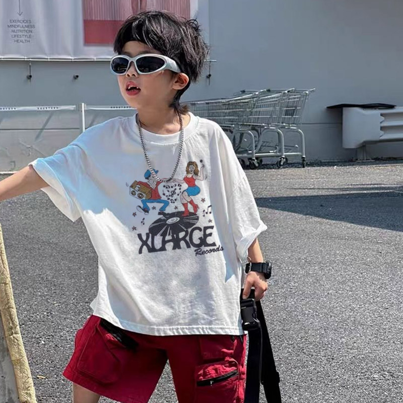 【90-160cm】リラックス感ある 着回し最強 カジュアル 着やすい 男の子 半袖 Ｔシャツ