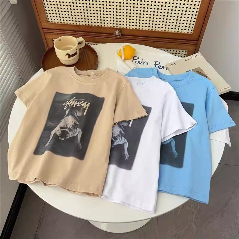 【90-160cm】トレンド感満点 爆売れ中 カジュアル ゆったり ユニセックス 半袖 Ｔシャツ