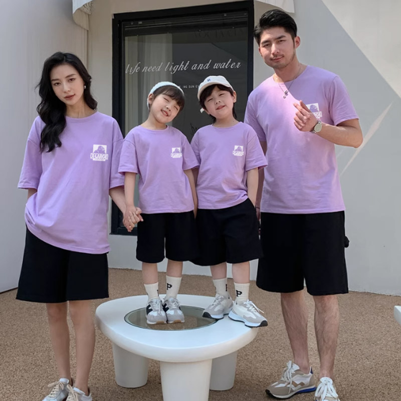 【90-160cm+親サイズ】これを逃す手はない 大好評 お出かけに カジュアル 親子ペア 半袖 Ｔシャツ