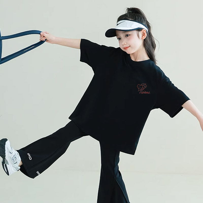 【90-160cm】リラックス感ある 大注目 おしゃれ カジュアル 女の子 半袖 Ｔシャツ